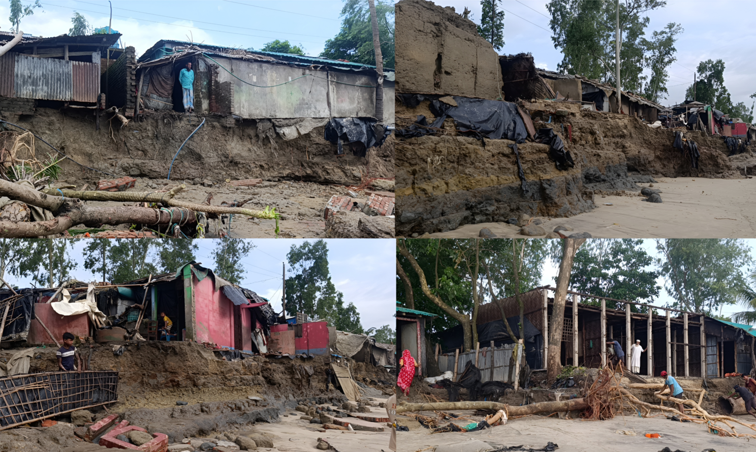 উত্তাল ঢেউয়ে হারিয়ে যাচ্ছে ঘরবাড়ি, মাতারবাড়ীবাসীর বাঁচার আর্তনাদ