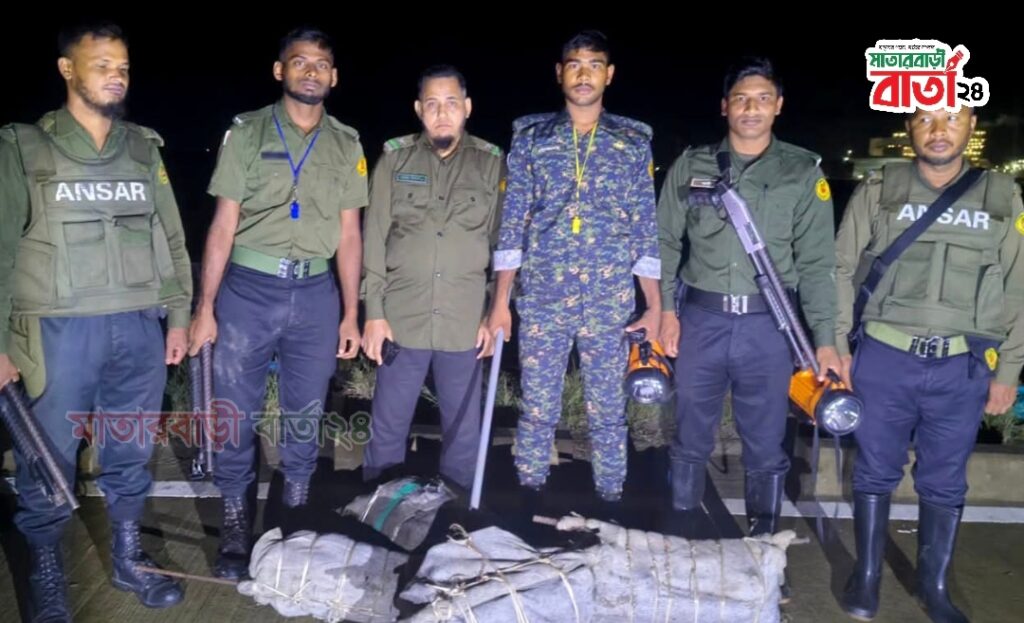 মাতারবাড়ী বিদ্যুৎ প্রকল্পে রাতের অভিযানে চোরদের ফেলে যাওয়া ৫০০ কেজি মালামাল উদ্ধার